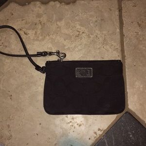 Coach wristlet! Authentic. Black cloth